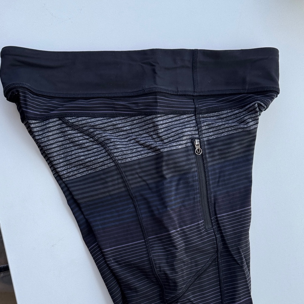 lululemon athletica Black Striped Leggings - Picture 5 of 6